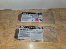 2 VINTAGE New Scott Butyrate Lenses for Youth 83S Model Goggles (ROSE & TINTED).