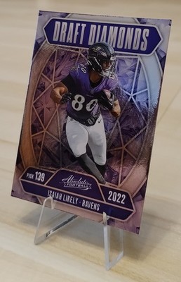 Isaiah Likely Draft Diamonds 2025 Panini Absolute Football Baltimore Ravens