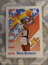 1991-92 Skybox Basketball 1988 USA Team # 555 Mitch Richmond