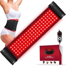 Infrared  Red Light Therapy Belt: 3-in-1 LED, 660nm  850nm, Timer Remote