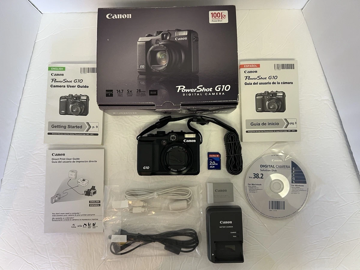 【美品・動作確認済】Canon PowerShot G10 付属品完備 Canon PowerShot G10 14-16.9MP Digital Cameras for Sale | Shop New