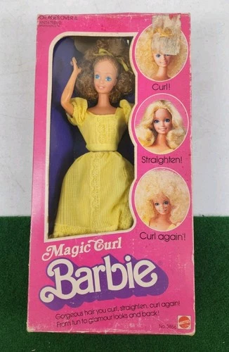 Vintage Barbie Magic Curl Doll 1981 Mattel No. 3856 Blonde
