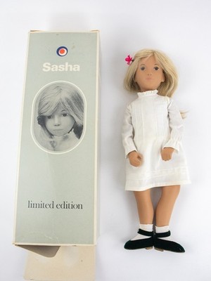 TRENDON SASHA PUPPE - LIMITED EDITION BLONDE GIRL 1982 3862, OVP