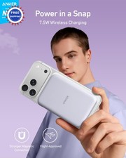 Magnetic Portable Charger 5000mAh Wireless Power Bank for iPhone 16/15/14/13/12