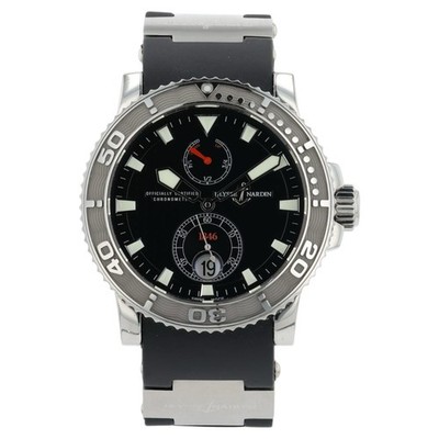 Ulysse Nardin Maxi Marine Black Dial Stainless Steel 41mm Automatic Mens 263-33