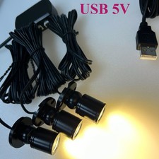 USB 5V Mini 1W LED Spot Light Led Cabinet Downlight Display Counter Wine Cabinet