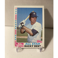 Topps 1982 Bucky Dent All-Star #550 New York Yankees Baseball Card Base Set
