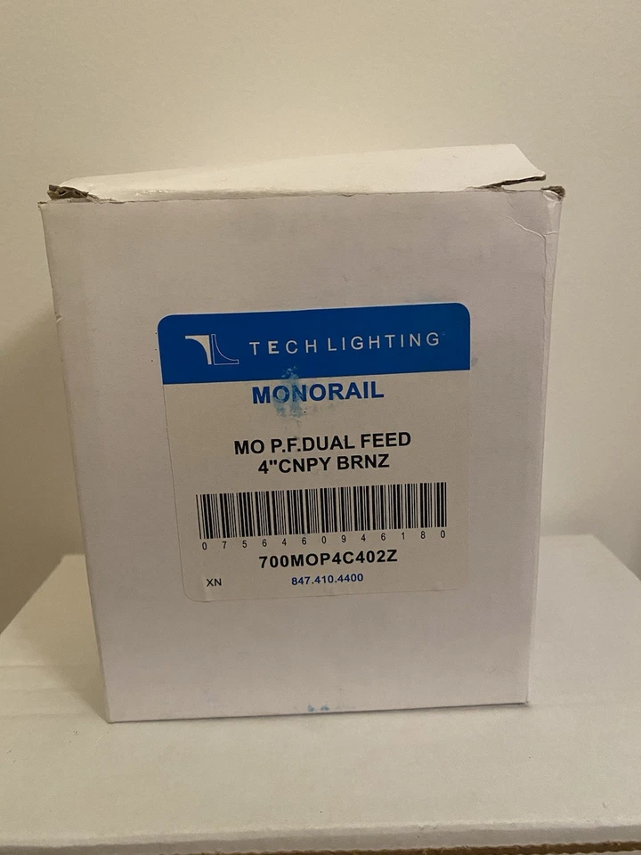 Tech Lighting Monorail MO P.F. DUAL FEED 4” CNPY BRNZ 700MOP4C402Z - Image 2 of 3