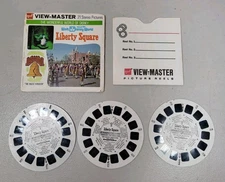GAF View Master Reels Walt Disney World Liberty Square 3 Reel Set A950
