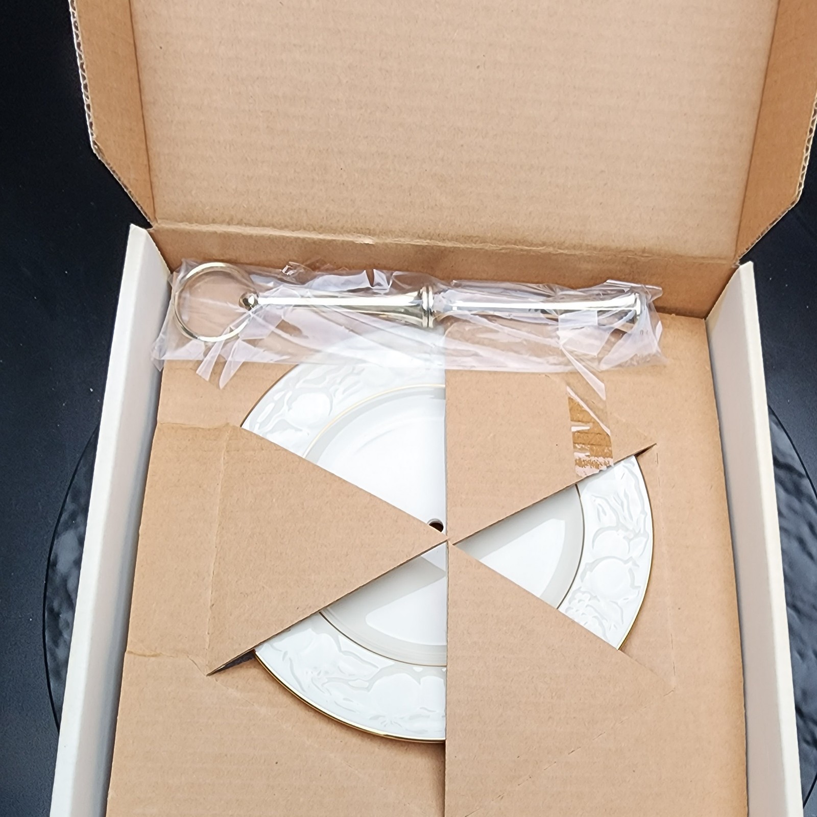Lenox Fruits of Life 2-Tier Cake Stand 10.8 New in Box 🇺🇸