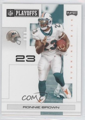 2007 Playoff NFL Playoffs Black 6/199 Ronnie Brown #53 0a1