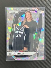 2024-25 Panini Prizm WNBA Elizabeth Kitley #140 RC Cracked Ice Las Vegas Aces
