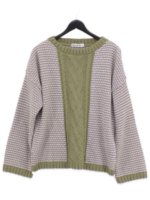 Cara & The Sky Damen Pullover L Multi 100% Acryl Rundhals Pulli