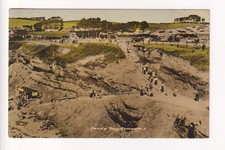 Exmouth - Sandy Bay, busy scene - 1961 used Devon postcard