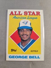 George Bell 1987 Topps Baseball Card #390 All-Star + 2 Free Mystery Cards