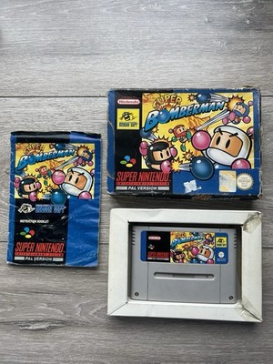 Super Bomberman für SNES Super Nintendo Videospiel Cartridge OVP komplett PAL