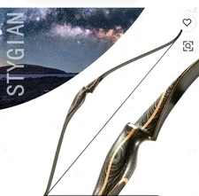 Old Mountain Archery "Stygian" One-piece Recurve Bow 56"@28" draw RH 50#