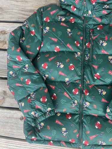 NWT Polo Ralph Lauren Polo Bear Kids Hood Down Jacket Heavy Coat Sz XL 18-20 - Picture 4 of 11