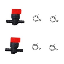 1/4" Inline Fuel Cut Off Valve Shut Off Valve Straight Gas Valve with 180 