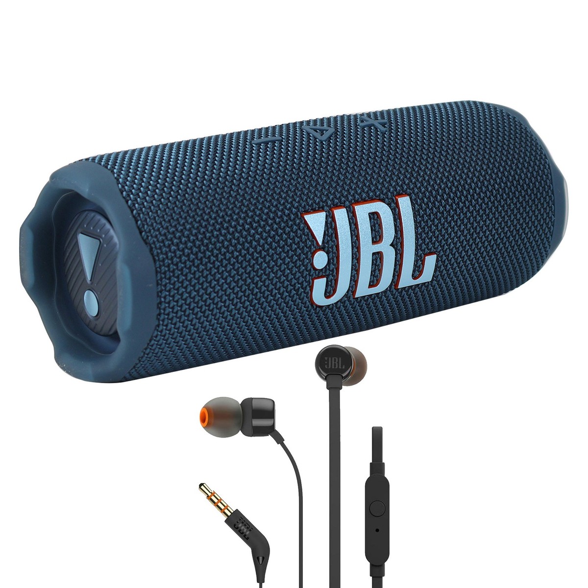 JBL Flip 7 Portable Waterproof Bluetooth Speaker (Blue) with JBL