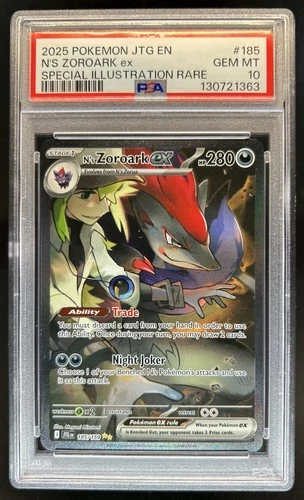 2025 Pokemon Journey Together N's Zoroark ex #185/159 PSA 10 GEM MINT