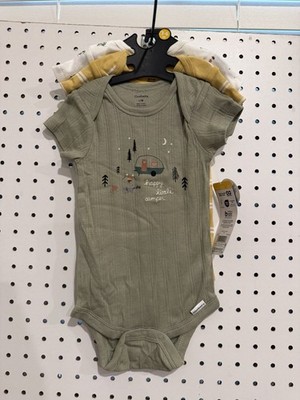 Three Pack Gerber Onesies 3-6 Months Camping