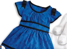 American Girl Addy blue dress only for 18'' doll meet outfit