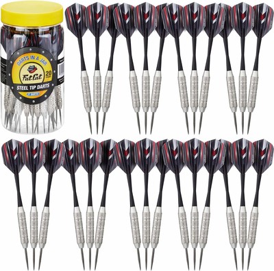 Fat Cat Stahl Dartpfeile im Glas, 21/27g, 15er Pack