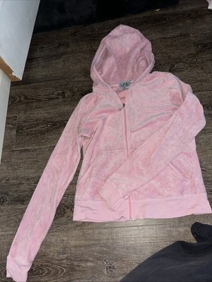 Vintage Juicy Con Tour, Bubblegum Baby Pink Extra Large Zip Up Jacket ￼