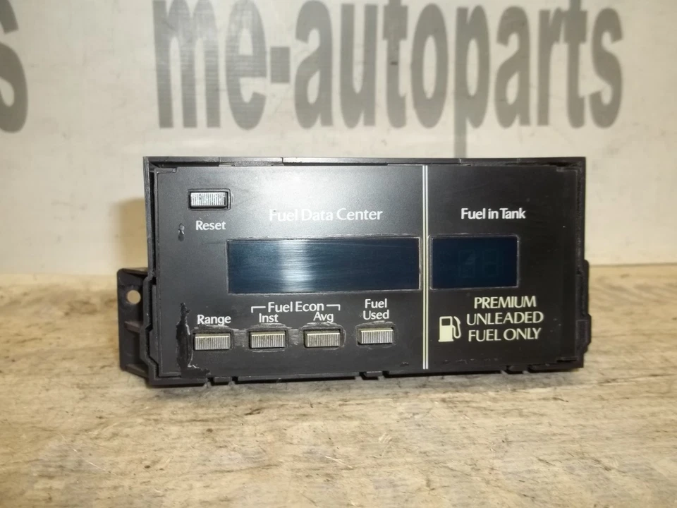Cadillac Deville Fleetwood 60 90-93 tracción delantera especial pantalla de economía de datos de combustible OEM Foto 4 de 4