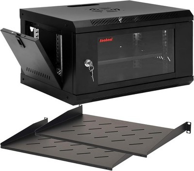 6U Network Rack,Wall Mount Server Cabinet,Home Network Cabinet,Office IT Rack 