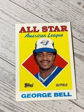 1987 Topps #390 George Bell All Star Toronto Blue Jays Baseball Card