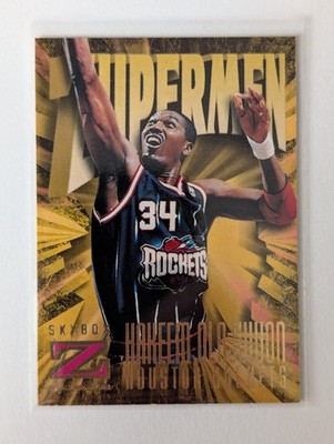 Hakeem Olajuwon #186 1996 Skybox Z Force NBA Trading Card Houston Rockets