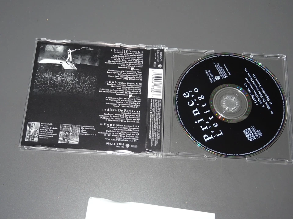 PRINCE - LETITGO / 4 TRACK MAXI-CD 1994 (MINT-) & PROMO-SHEET - Bild 2 von 3