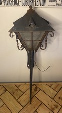 Large Vintage Gothic Rustic Wrought Iron Outdoor Wall Lantern Light- Design