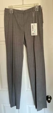 Missoni Gray Wool Pants Pinstripe Made in Italy size 42 US size 8 New with Tags