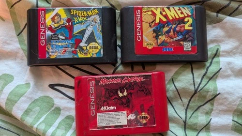 Spider-Man and Venom: Maximum Carnage X-Men Arcade & X-Men 2 Bundle Sega Genesis