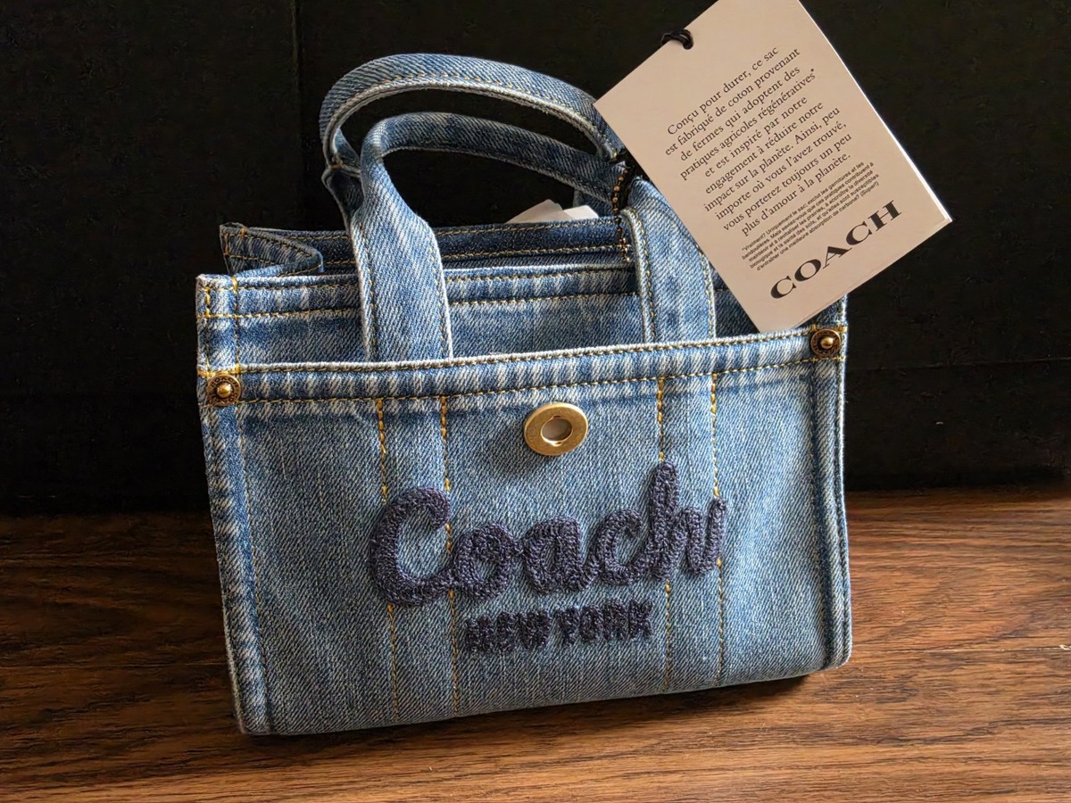 COACH Cargo Denim Tote Bag 20 Mini Crossbody ~NWT~ CZ100 | eBay