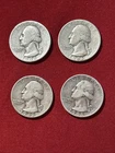 Lot of 4  -  1948 D/P/S Set   + Adtl  1948 D WASHINGTON Quarters  -  90% Silver