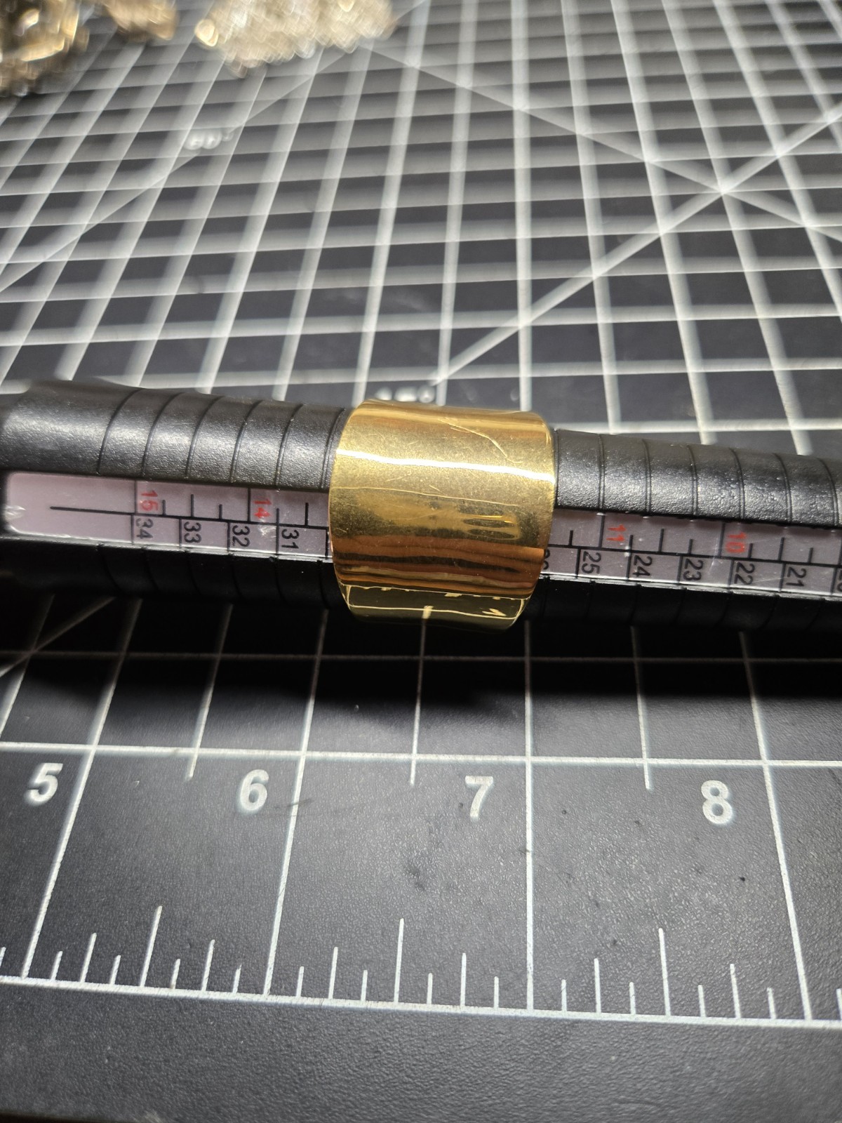 large statement ring gold plated sterling silver … - image 3