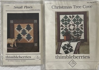 Lot Of 2 Thimbleberries Quilt Patterns  Christmas Tree Cove  &  Small Pines 