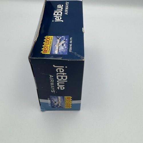 jetBlue Best-Lock Construction Toy Airplane + Pilot NIB 2006 BL175 Daron 55 Pcs - Picture 4 of 11