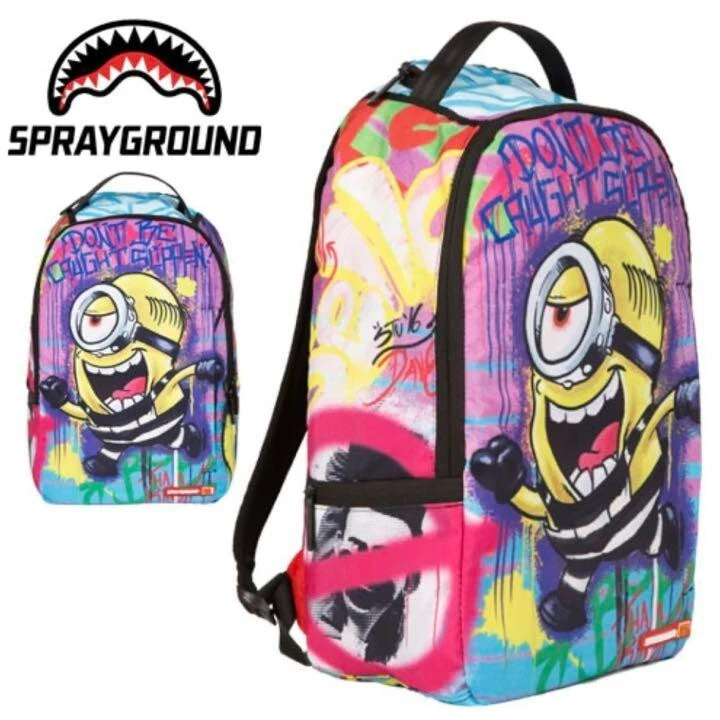 SPRAYGROUND Minions On The Run Backpack B1248 Used