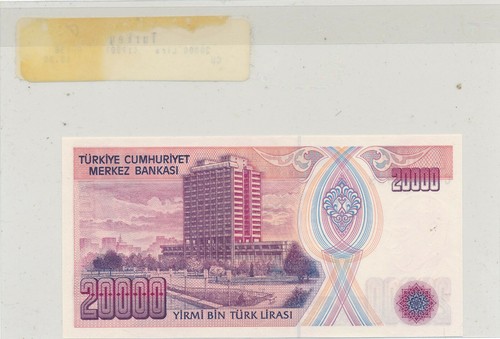20000 Lira Turkey P-138 (1988)CU - Picture 2 of 2