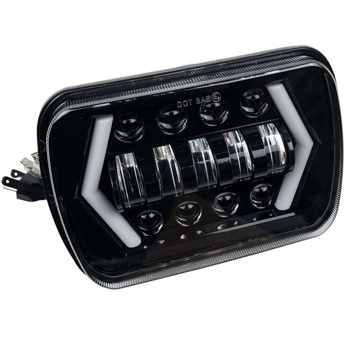 Faro LED 7x6" Hi-Lo Halo DRL para camioneta Chevy Express Ford GMC Toyota - Imagen 2 de 6