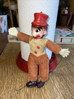 VTG 1930s CELLULOID BELLHOP MONKEY ORGAN GRINDER CARNIVAL PRIZE DOLL TOY JAPAN