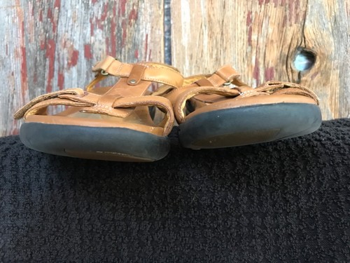 Unstructured Clarks Sandals Womens 10M Stappy Brown Leather Open Toe Casual...u1 - Bild 3 von 6