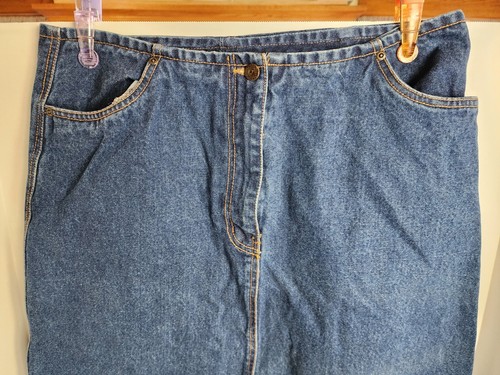 Denim Maxirock Juke Box Damengröße 15/16 roh ausgefranster V-Saum 100 % Baumwolle Priority - Bild 5 von 15