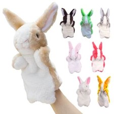 Bunny Hand Puppets Soft Plush Stuffed Animal Rabbit Hand Puppet For Kids Perfect