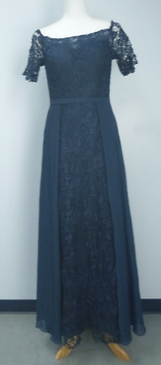 JJs House Sheath Off-Shoulder Floor-Length Chiffon Lace Formal